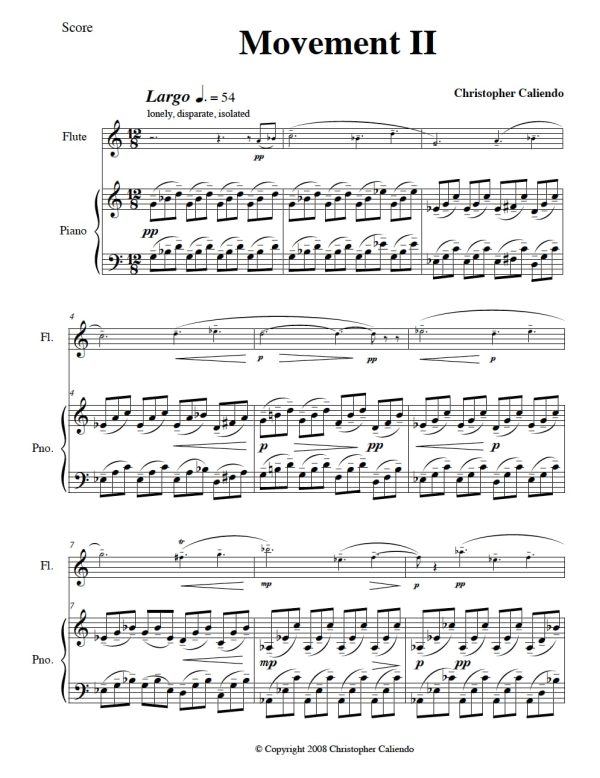 Flute Sonata No. 5 - (The Italian Sonata) | Caliendo World Music Publishing