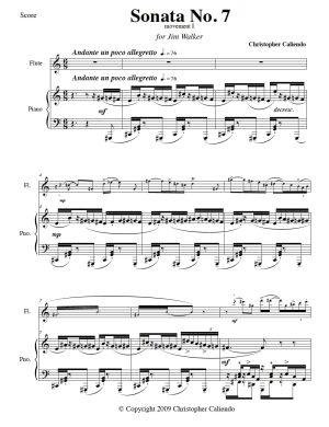 Flute Sonata No 7
