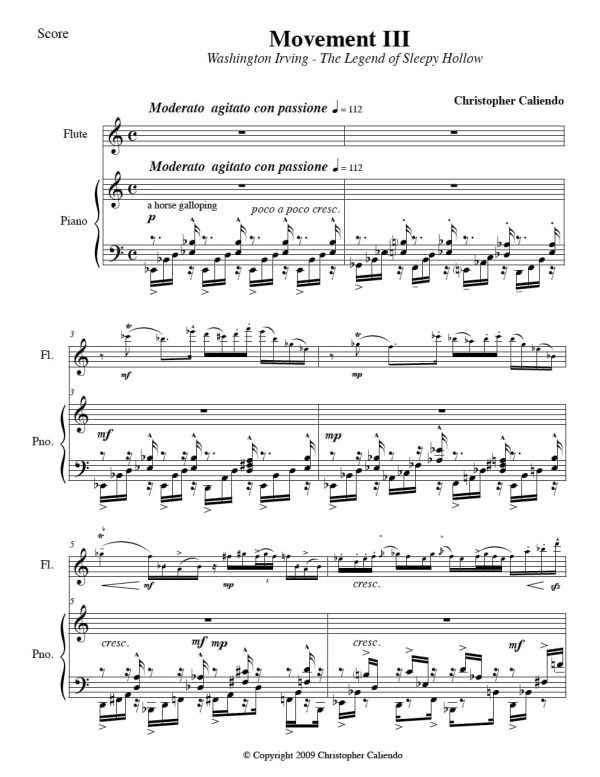 Flute Sonata No. 8 - The Ghost Sonata | Caliendo World Music Publishing