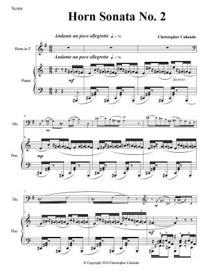 Horn Sonata No. 2