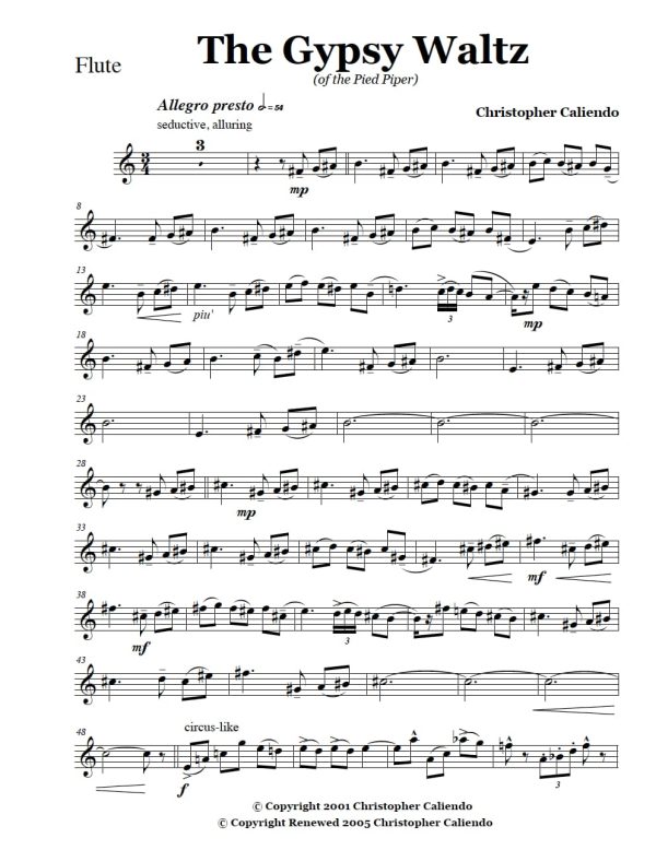 Gypsy Waltz - Flute | Piano |