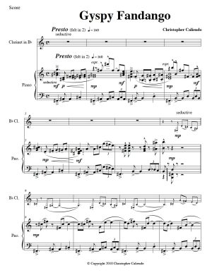 Gypsy Fandango - Clarinet | Piano
