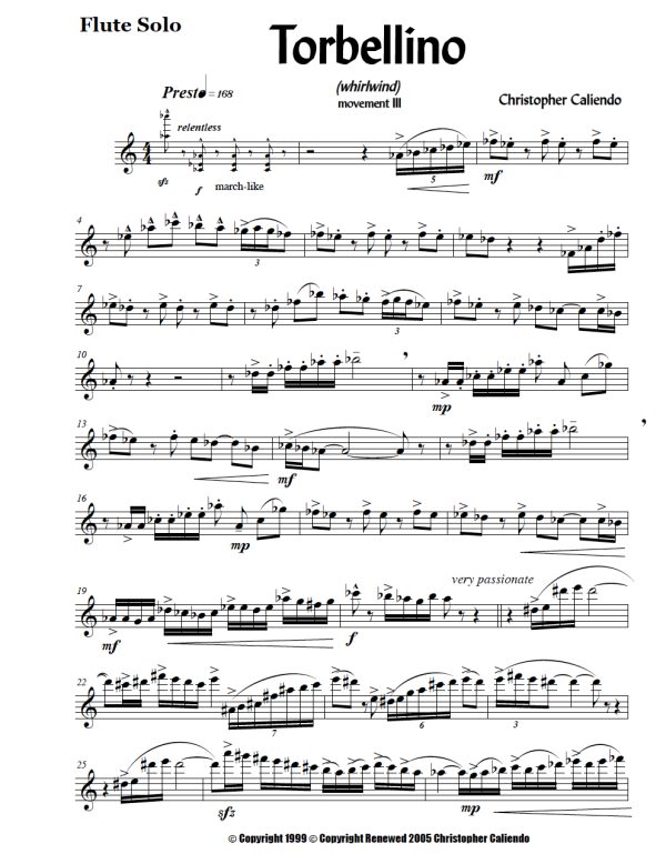 Tango Concerto No. 1 (3 Movements for Flute & Piano