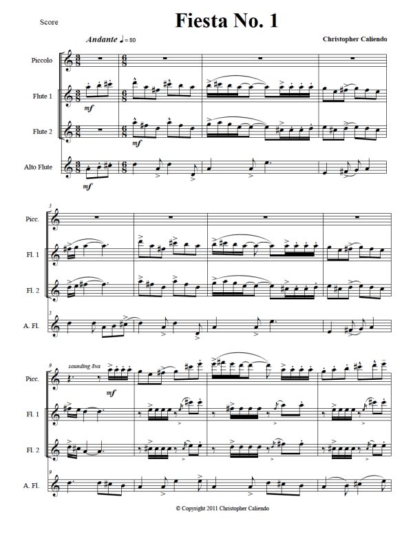 Mariachi Music - 4 Flutes