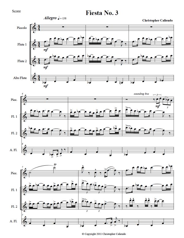 Mariachi Music - 4 Flutes | Caliendo World Music Publishing