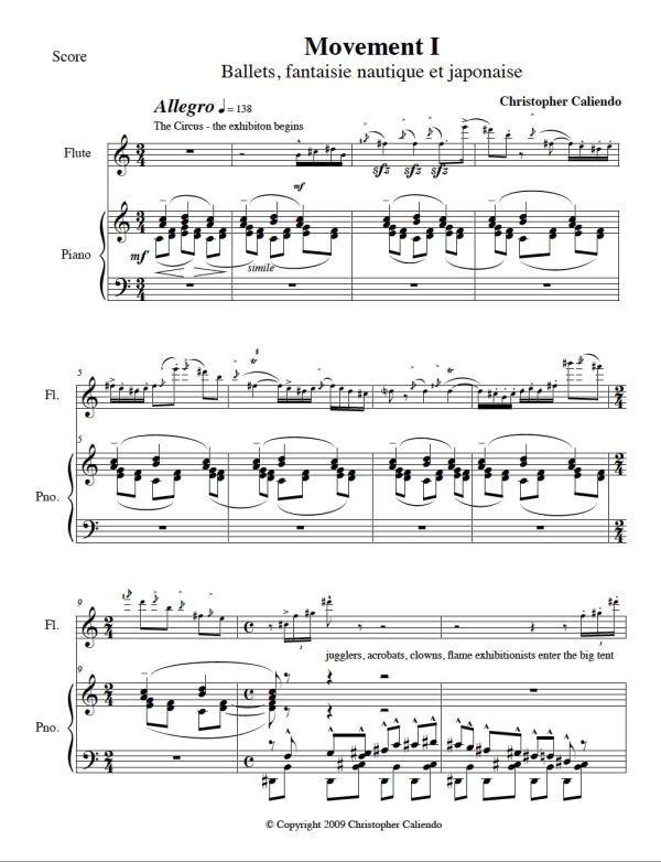 Flute Sonata No. 6(The Toulouse Lautrec Sonata)