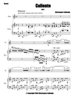Caliente (hot) - Flute | Piano