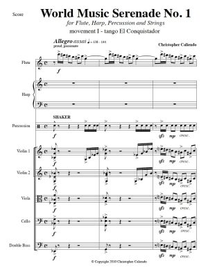World Music Serenade No. 1 - Flute | Harp | Percussion | Strings