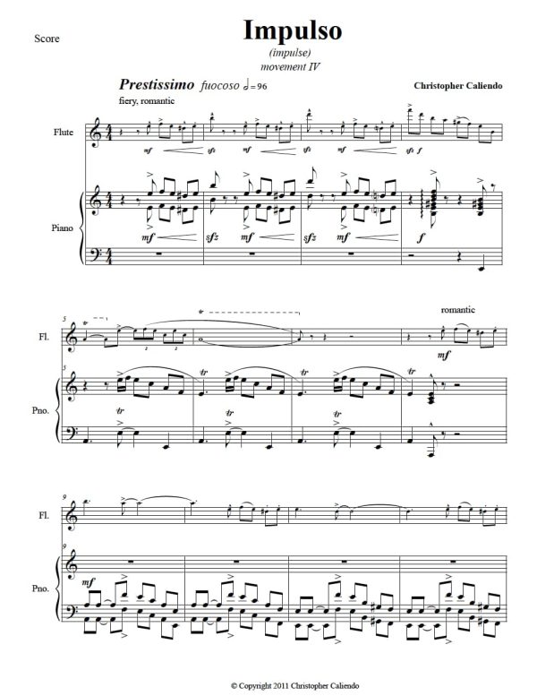 World Music Serenade No. 1 - Flute | Piano | Caliendo World Music Publishing