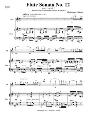 Flute Sonata No. 12 (The Russian Sonata) - World Music Sonata based on Slovak themes. Dedicated to Brian Luce.