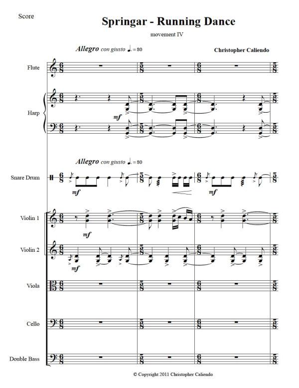 World Music Serenade No. 2 - Flute | Harp | Percussion | Strings | Caliendo World Music Publishing