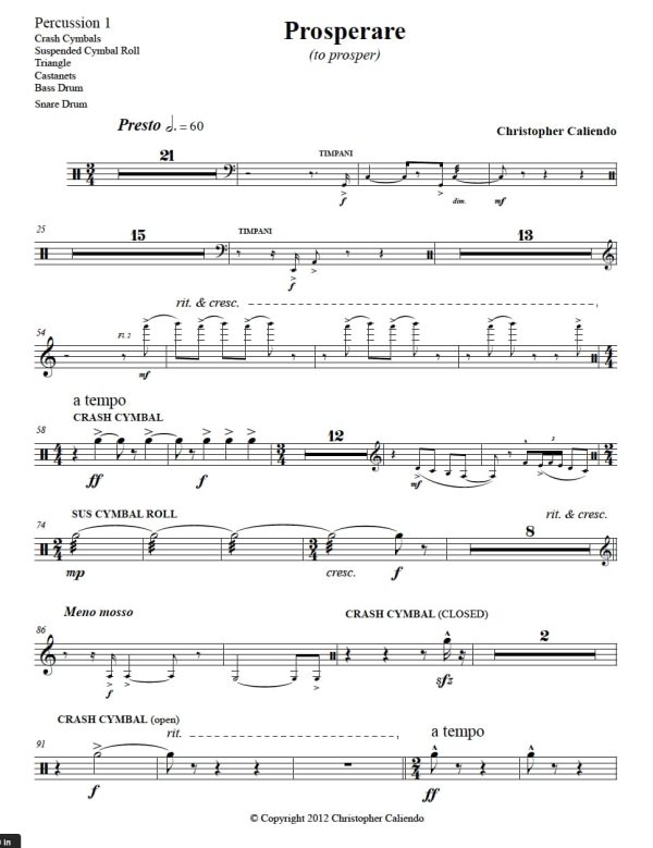 Prosperare (To Prosper) - Symphonic Orchestra | Caliendo World Music Publishing