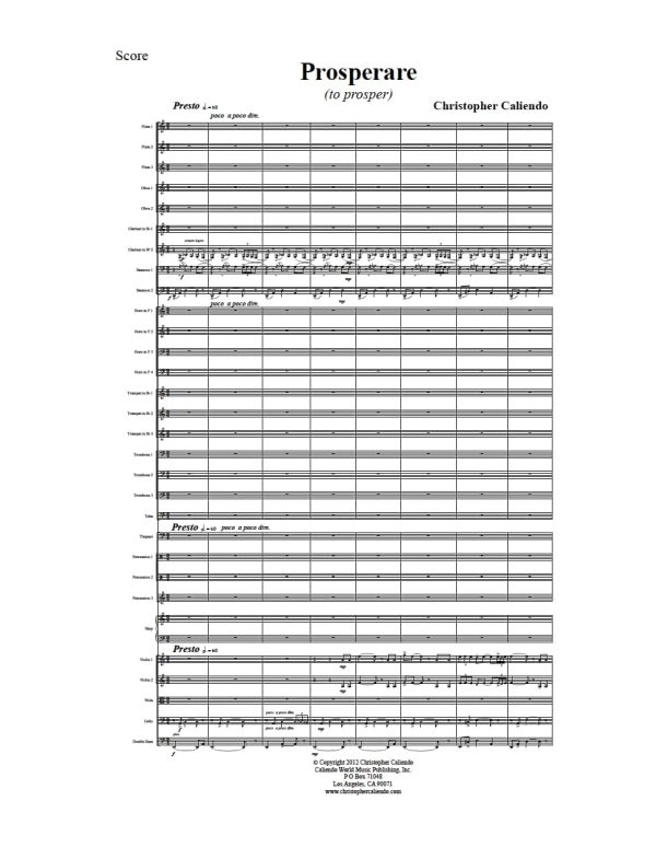 Prosperare (To Prosper) - Symphonic Orchestra