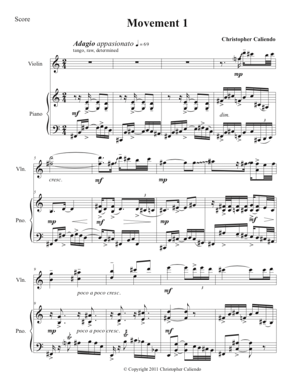 Violin Sonata No. 1 - Violin | Piano