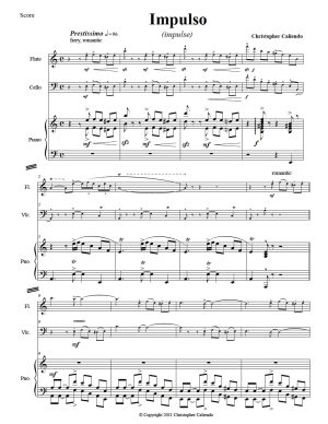 Impulso (impulse) - Flute | Piano | Cello