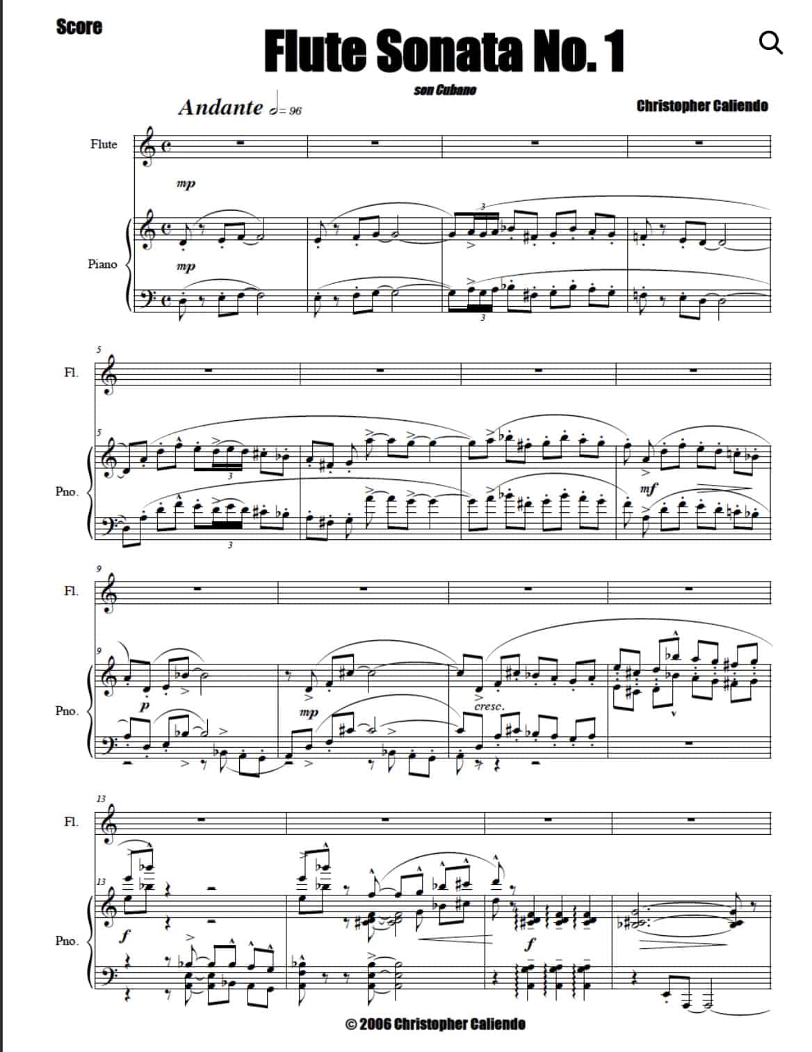 FLUTE SONATAS - Sheet Music