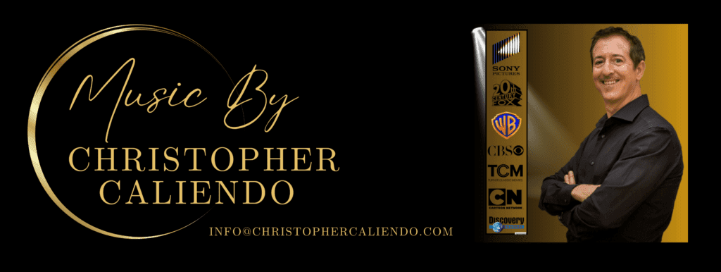 Unveiling The Enchanting Film Scores By Christopher Caliendo A Black And Gold Sign
