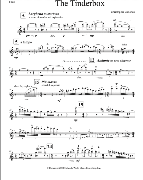 The Tinderbox - Flute | Clarinet | Bassoon | Horn | Violin | Viola | Piano - Image 5