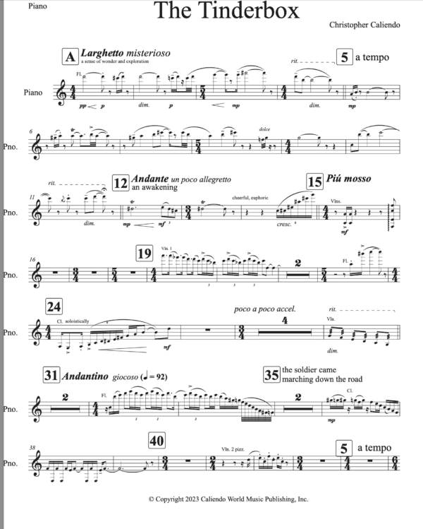 The Tinderbox - Flute | Clarinet | Bassoon | Horn | Violin | Viola | Piano - Image 3