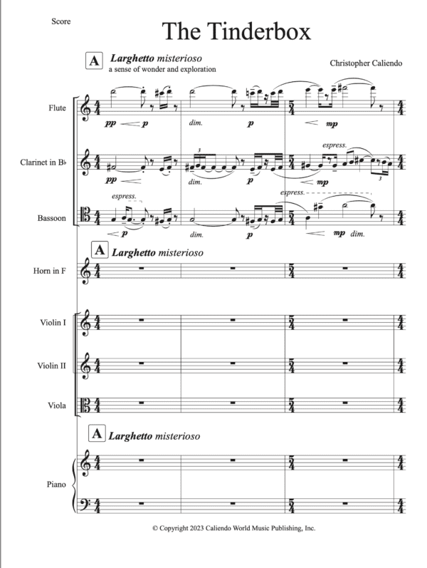The Tinderbox - Flute | Clarinet | Bassoon | Horn | Violin | Viola | Piano