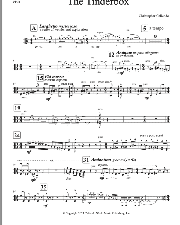 The Tinderbox - Flute | Clarinet | Bassoon | Horn | Violin | Viola | Piano - Image 2